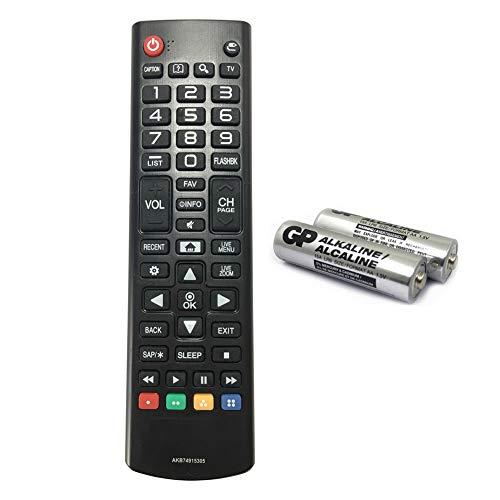 AKB74915305 Replacement TV Remote for LG TV 49UH6030 43UH6100 43UH6030 49UH6100 49UH6090 55UH6090 43UH6500 49UH6500 50UH5530 55UH6150 50UH5500 55UH6030 60uh6150 60uh6550 with GP Alkaline 2 Batteries