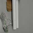Tension Curtain Rod 41-185 In (4-15ft), Extra Long Tension Rod No Drilling For Patio Windows, White Shower Curtain Rod For Room Divider,One-Click Telescopic Rod, Outdoor Curtain Rods Never Rust