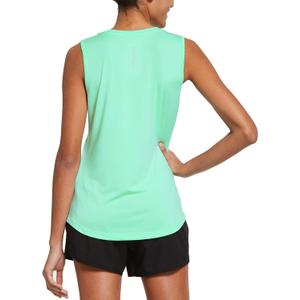 baleaf Workout Tank Tops for Women Sleeveless Running Athletic Loose Fit Yoga Tops Active Shirts Sports Gym Exercise (White, XS)