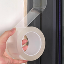 Transparent Weather Sealing Tape, Clear Draft Isolation Film Tape for Door Draft Stopper, Adhesive Tape for Doors, Windows and Shower Glass Gaps - No Residue (1.2 Inch x 16Ft)
