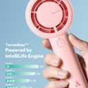 Aecooly Portable Handheld Turbo Fan [16H Max Cooling Time], 5 Speeds USB Rechargeable Mini Personal Battery Operated Small Pocket Cooling Fan GIfts for Women, Travel, Home, Office, Beach, Lash -Pink
