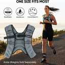 APEXUP 5lbs Weighted Vest Men Women, Weight Vest for Women Workout Equipment for Strength Training Running (Grey)