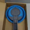 Geiserailie 1.5l Portable Collapsible Kettle Camping Pot Collapsible Tea Kettle for Hiking Travel and Outdoors (Blue)