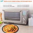 Pizza Pan for Oven, 10 Pizza Pan Compatible with Breville Mini Smart Oven BOV450XL,BOV650XL BOV800XL,Non-Stick Pizzas Tray for Breville Toaster Ovens Accessories, Replacement for Breville Pizzas Pans