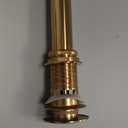 Bathroom Sink Drain with Overflow, Brushed Gold Sink Drain for Bathroom Sink, Universal Stainless Steel Gold Sink Drain, Pop Up Drain Stopper with Detachable Basket