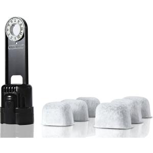 6-pack Replacement Charcoal Water filter Cartridges with Starter Kit Combo for Keurig single brewing system and some models of Breville