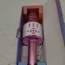 Amazmic Toys for Girls, Kids Karaoke Microphone Toddler Microphone for Kids with Lights, for Girls, Birthday Party Boys Toy Age 3 4 5 6 7 8+(Light Pink)