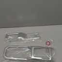 RT-TCZ for Jeep JL Gear Shift Cover Silver, 4WD Shift Knob Trim Panel for Jeep Wrangler JL JLU Gladiator JT 2018-2024 Silver Interior Accessories 2pcs