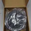 RULLINE 5" Flexible PVC Cap with Stainless Steel Clamps Sewer Cleanout Cap Black PVC Pipe Cap