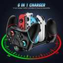 VidPPluing 2 Pack Switch Controllers with Charging Dock, Wireless Switch 2 Controller for Switch/2/Lite/OLED, Switch Pro Controller with Motion Sensor/Vibration/Turbo/Wakeup/Charging Cable