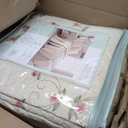 MODERN HEIRLOOM Felisa Floral Embroidered Quilted Bedspread, Lightweight All Seasons Vintage Bedding, Queen Size 102" W x 118" L, Pink/Ivory