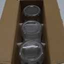 GLING [3 Count 64 oz. Wide-Mouth Glass Mason Jars with Metal Airtight Lids and Bands 2 Quart Large For Preserving, & Meal Prep