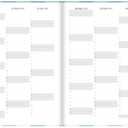 Letts of London® Gingham Academic Weekly/Monthly Planner, August 2025 to July 2026, Week-to-View, Sewn Binding, Multilingual, A5 Size, 8.25" x 5.875", Aqua (C031931-26)