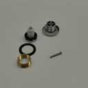 Chrome Bathtub Drain Tip-Toe Single Hole,Welsan Tub Drain Trim Set Conversion Kit Assembly, Coarse Thread Replacement Trim Kit with 1-Hole Overflow Faceplate Includes an Adapter,Chrome Plated