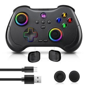 Coolaado Wireless Controller for Xbox/Swtich/PS3/4, Bluetooth Handheld Gaming Joysticks Gamepad Compatible With iPhone/Andriod Phones/PC (Black)