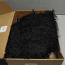 Womens Furry Boots Knee High Fold Over Tall Boot Wide Calf Pointed Toe Stiletto High Heel Fall Winter Boots for Women (8.5, Black)