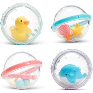 Munchkin Float & Play Bubbles Baby and Toddler Bath Toy, 4 Count
