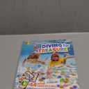 JOYIN 4-in-1 Diving Pool Toys,Underwater Seek and Find Gems Game Set Waterproof,Swiming Pool Toys for Kids with Mesh Bag, Water Gifts for Summer Swim Dive Search Treasure Match Games