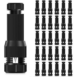 iCreating 30Pack Low Voltage Wire Connector AC 12V, Landscape Lighting Connectors Waterproof for 12/ 2 14/ 2 Gauge Low Voltage Wire Connectors for Outdoor Path Lights Spotlights In-Ground Lights