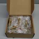 Goldenwarm Knobs for Dresser Drawers Brushed Brass Cabinet Knobs - LS201GD Contemporary Cabinet Hardware Knob 2" Overall Length Gold Cabinet Drawer Handles 30 Pack