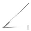 3/8 x 23.6 inch SDS Max Rotary Hammer Drill Bit, 10x600mm Carbide Tip Masonry Drill Bit,Concrete Drill Bit for Masonry, Brick, Stone, Concrete (Length :600mm / 23.6 inch, 10mm (3/8 in) Diameter)