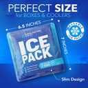Rapid Performance Reusable Ice Packs for Coolers or Lunch Box | 4 Pack | Cold for Up to 12 Hours | Ice Packs for Cooler, Long Lasting for Camping, Beach