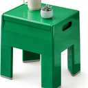 Nightstand Bedside with Storage Space, Multifunctional Colorful Plastic End Table Small Side Table for Bedroom, Dorm and Small Spaces, Easy Assembly(14.7" D x 11.8" W x 15.8" H, Green)