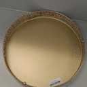 11.8  Gold Cake Stand, Metal Cupcake Dessert Stand Cake Display Holder, Cookies Fruit Serving Tray Decor Candy Table Display for Wedding Party Birthday Housewarming Anniversary (11.8in)