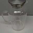 Hannadepot Glass Pitcher, 1 Gallon/3.8L Glass Water Pitcher with Lid and Spout, Heat/Cold Resistant Borosilicate Glass Water Carafe for Coffee, Juice and Homemade Beverage (EXP 12/31/36)