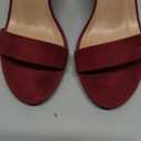 Allegra K Women's Open Toe High Chunky Heel Buckle Ankle Strap Sandals Size 7.5