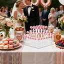 Cake Pop Stand with Wrappers, 3 Tier Square Cakepop Display Stand for Drying, 56 Holes Lollipop Holder for Party Candy Bar Baby Shower Wedding