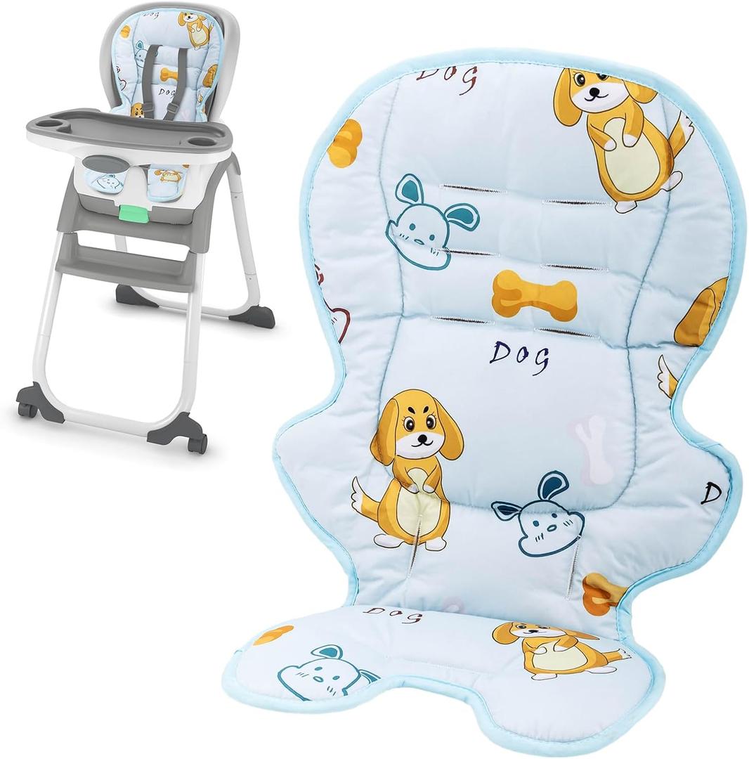 Runhike High Chair Cover Replacement Compatible with Ingenuity Soft Cushion with Anti-Slip Pad and Protecting Water Spills