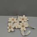 2 Pcs Flower Curtain Tiebacks Daisy Curtains Buckles Curtain Ties Decorative Rope Boho Curtain Tiebacks Cute Sunflower Curtain Holders Simple Elegant for Bedroom Livingroom Window Treatment