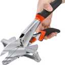 Miter Shears for Angular Cutting Molding,Quarter Round Cutting Tool,0-135 Degree Adjustable Angle Trim Shear,Multifunctional Trunking Shears for Cutting Soft Wood, Plastic, PVC and more