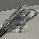 ANIDEER 84" Shepherds Hooks for Outdoor, Heavy Duty Garden Bird Feeder Pole Hanging Bird Feeder, Solar Light Lanterns, Outdoor Plant Hanger Hook with 7 Base Prongs, 2 Packs