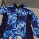 LafyKoly Women's One Piece Long Sleeve Rash Guard UV Protection Printed Surfing Swimsuit Swimwear Bathing Suit.L