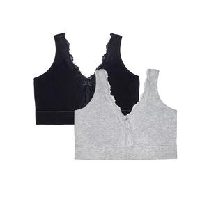 Fruit of the Loom Women's Full Coverage Wireless Cotton Bralette M