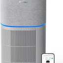 PureSpeed Air Purifiers for Home Large Room, with 5-Stage HEPA Filter, Captures 99.97% of Pet Hair, Smoke, Dust, Sleep Mode, Auto Mode, Air Quality Monitor, Smart WiFi, AP-02 (Grey)