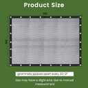 [Windscreensupplyco] 60-70% 10 FT X 12 FT Mesh Tarp/Shade Cloth 9-Needle Knitted Heavy Duty Black with Grommets for Green House, Garden, pergola, Pools, Dump Truck - MT1012BLKX1