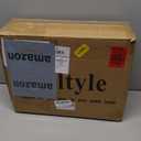 Mid Century Modern Nightstand with Charging Station, Modern Bedside Table with Fluted Drawer and Storage Shelf, End Side Tables Living Room for Bedroom, Office (Rustic Brwon)