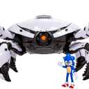 Sonic The Hedgehog Sonic 3 Movie Toys Crab Mech Pinching Claws Playset with 2.5 Inch Sonic Action Figure Officially Licensed 3 Movie Playset Toys for Kids