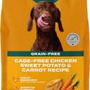Jinx Premium Grain-Free Dry Dog Food, for All Lifestages - Real Chicken, Sweet Potato & Carrot Kibble with Superfoods for Immune Support & Probiotics for Digestive Support - No Fillers -30lb