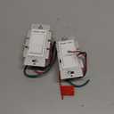 BESTTEN 2 Pack Dimmer Light Switch, Universal Lighting Control, Single Pole or 3 Way, Compatible with LED Dimmable Lamp, CFL, Incandescent, Halogen Bulb, Decorator Wallplate Included, UL Listed, White (Standard)