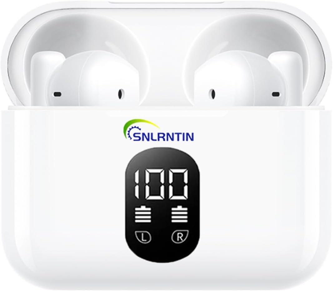 2 x Wireless Earbuds Bluetooth 5.3 Headphones, X87 Waterproof Stereo Ear Buds with Microphone, in-Ear Earphones with LED Power Display for iPhone/Andriod Cell Phone/Work/Sports, 40H Playtime