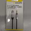 Acoustix™ Auxiliary Braided Audio Cable (6ft)