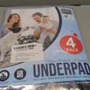 Utopia Bedding Washable Underpads 34" x 36" (Pack of 4), Waterproof Reusable Heavy Absorbency Incontinence Bed Pads for Adults, Kids, Elderly and Pets, Bedwetting Pads for Sofa and Couch (Blue)