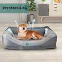 Orthopedic Dog Bed for Medium Dogs,Waterproof Medium Size Dog Sofa,Supportive Foam Pet Couch with Removable Cover,Non-Slip Bottom and Waterproof Lining,Machine Washable