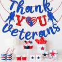 Thank You Veterans Banner, Happy Labor Day Banner, Military Theme Banner for Memorial Day or Veterans Day, Army Party Decoration
