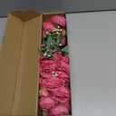 ASTRYAS 4Pcs Peonies Artificial Flowers, Hot Pink Peony Faux Peonies, Silk Peonies Flowers Fake Peonies Artificial Flowers Peonies Bouquet for Centerpiece Table Wedding Party Cake Home Decor
