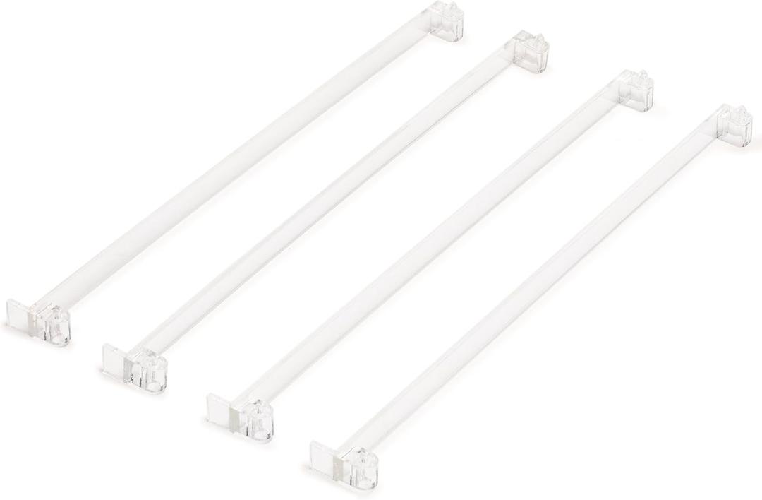 Yellow Mountain Imports American Mahjong Tile Pushers - Set of 4, 18-Inch Clear Transparent Acrylic Mahjong Pushers